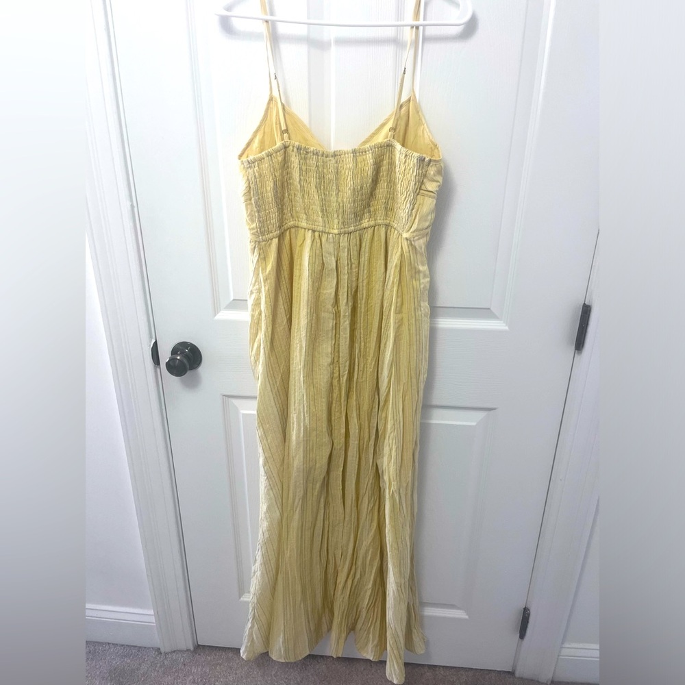Blu Pepper Stripe Tie Front Empire Waist Maxi Dress - Picture 11 of 12